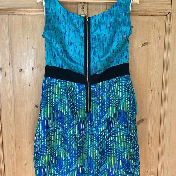 Phoebe Couture Blue and Green Midi Sundress - Picture 5 of 6